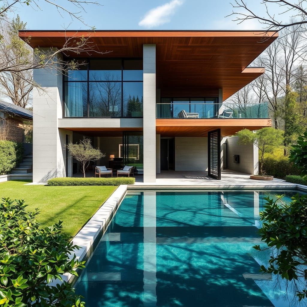Modern Villa With Orchard and Pool