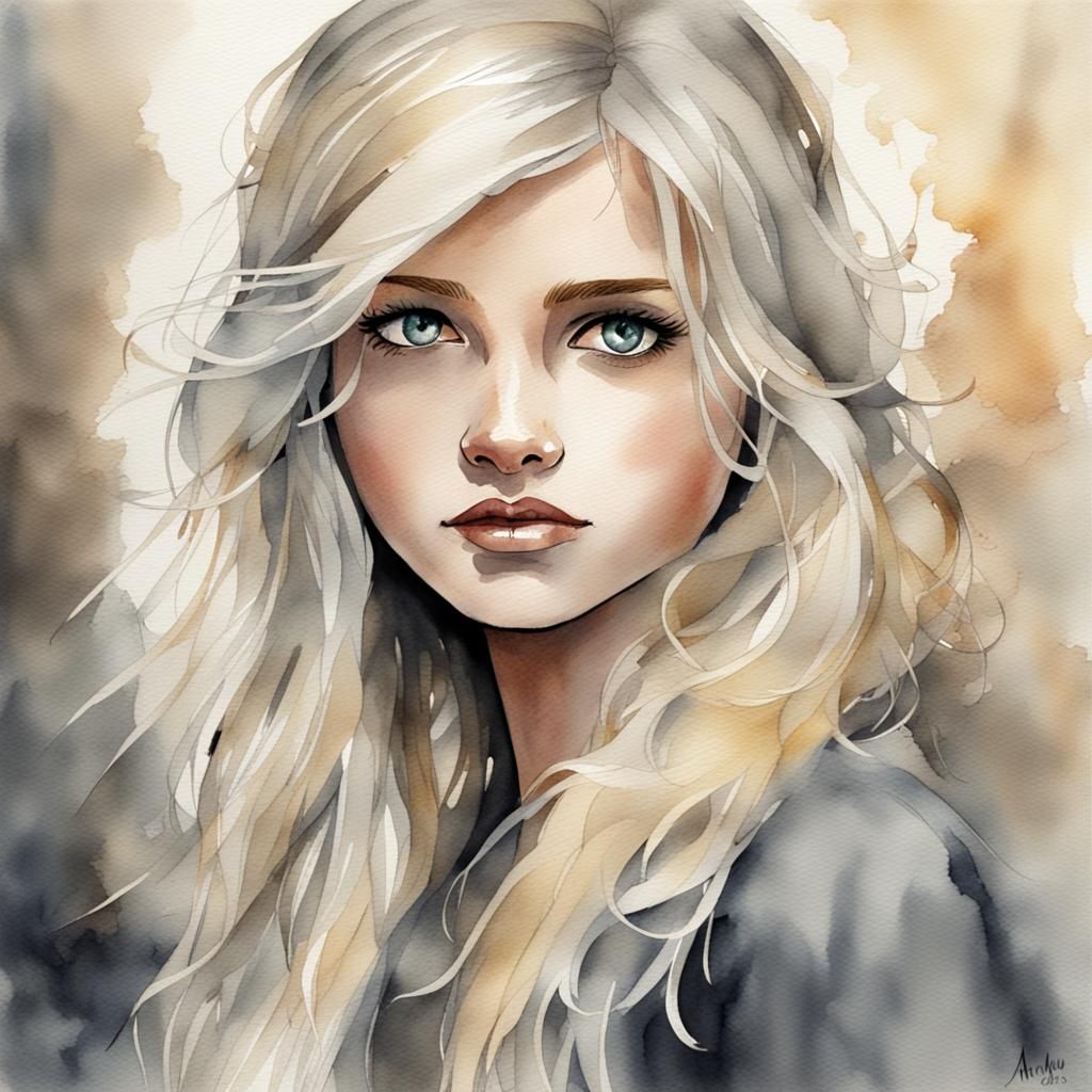 Annabeth Chase Watercolor Portrait