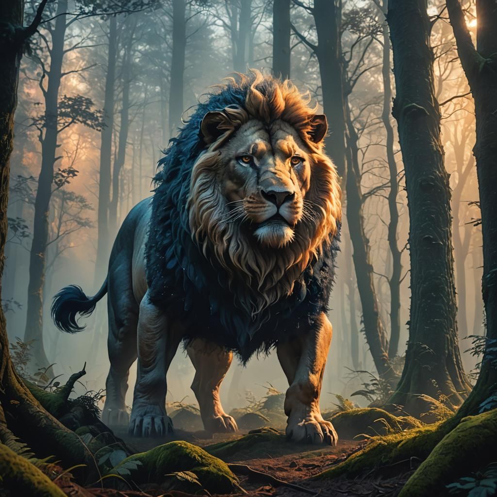 Half-Pig, Half-Lion Creature in German Forest