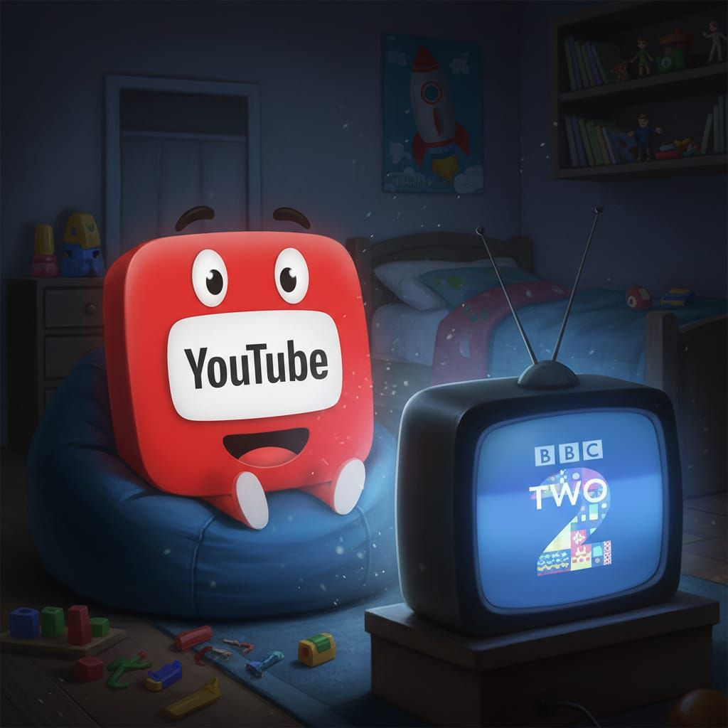 YouTube Kids 2015 App Icon with BBC TWO TV Display