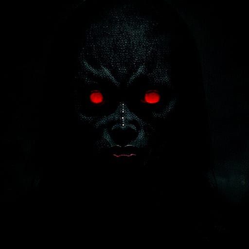 Ethereal Horror Child Emerges from Dark Shadows