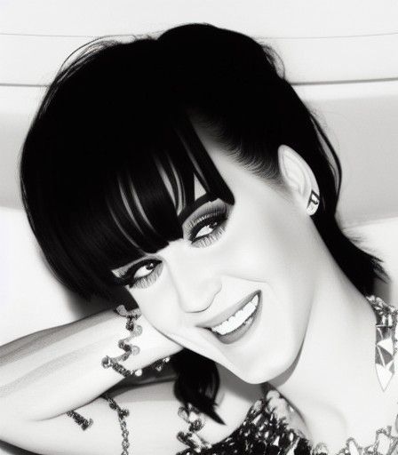 AI Rendition of Katy Perry Portrait