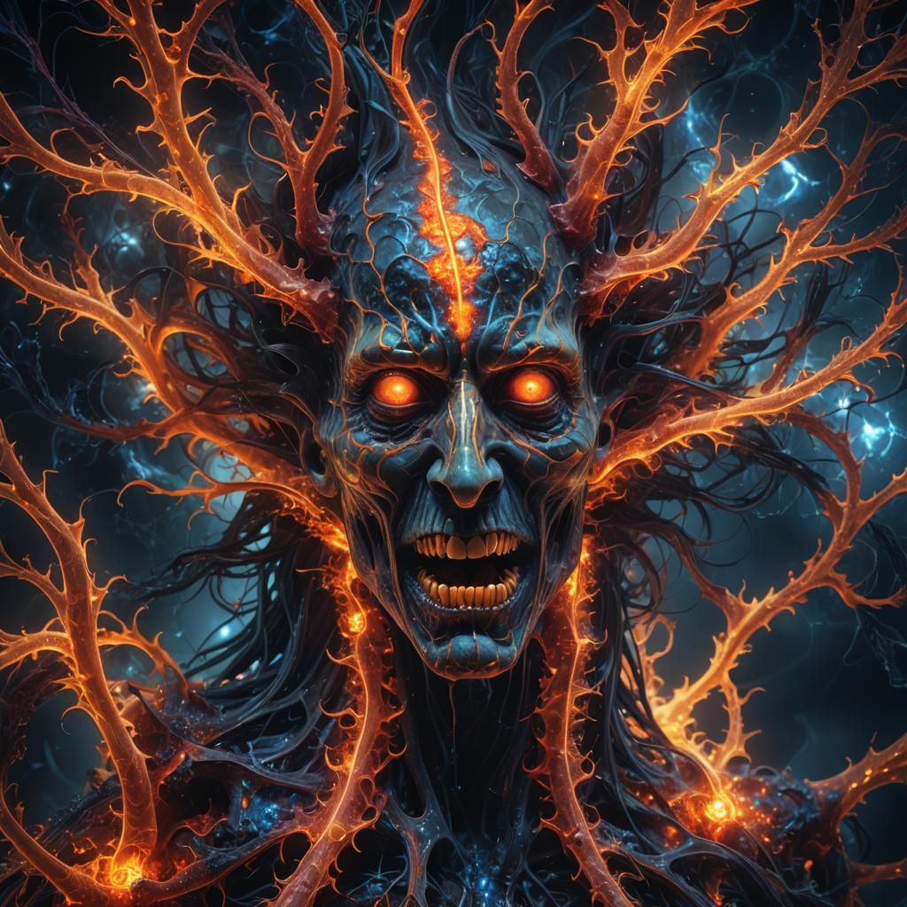 Terrifying Fractal Spirit Bursts from Void