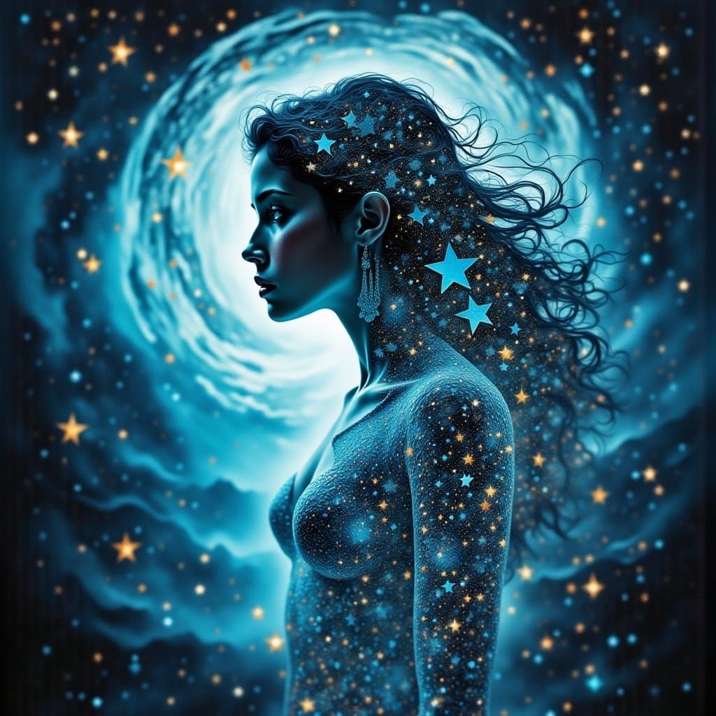 Holographic Mermaid in Fantasy Aquatic Paradise