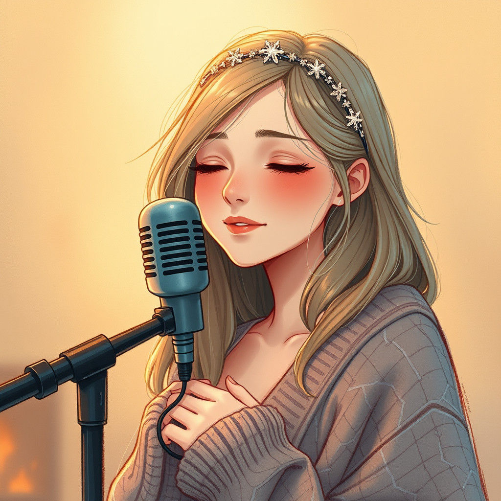 Dreamy Woman Whispering: An ASMR Portrait