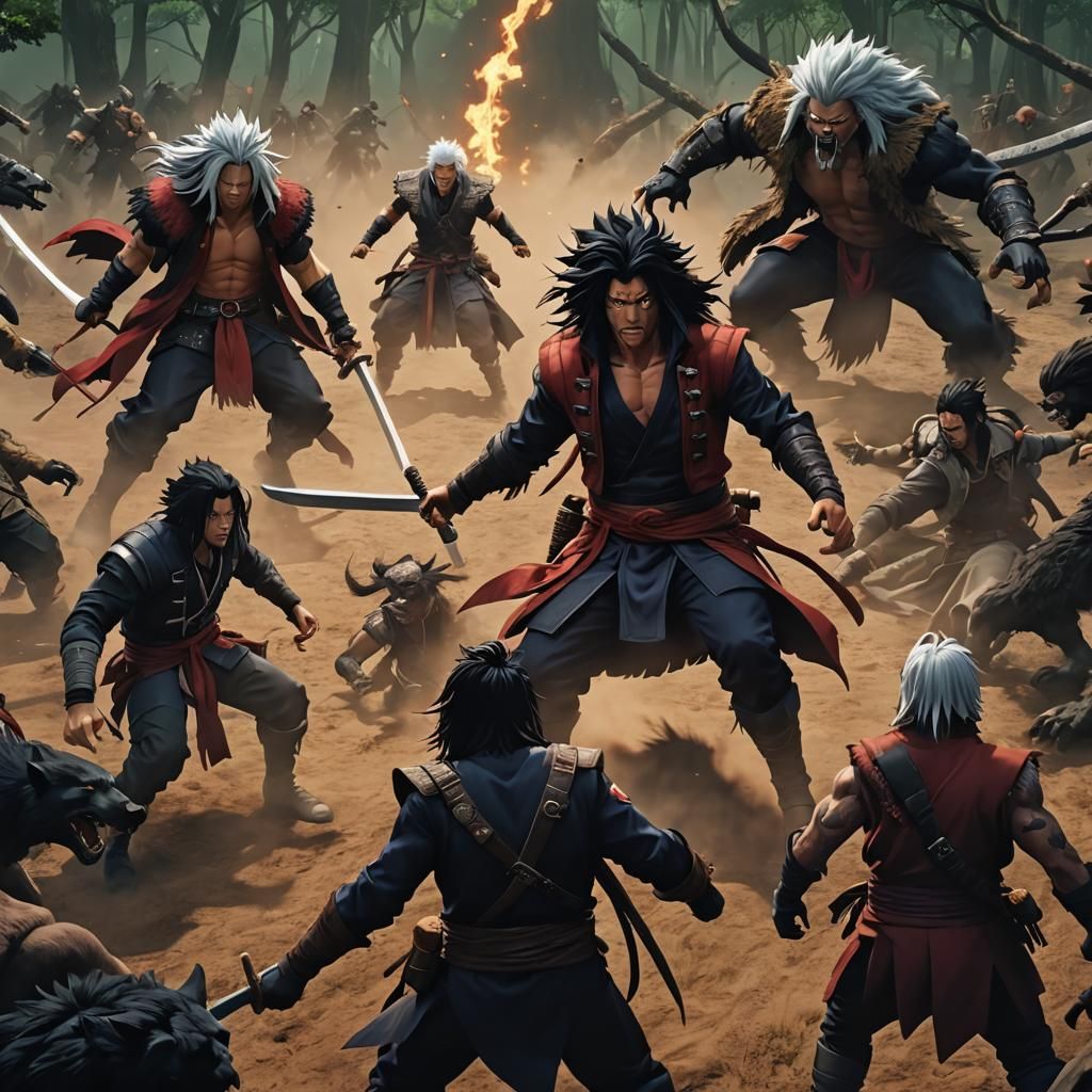 Epic Anime Battle: Uchiha & Senju vs Kraven