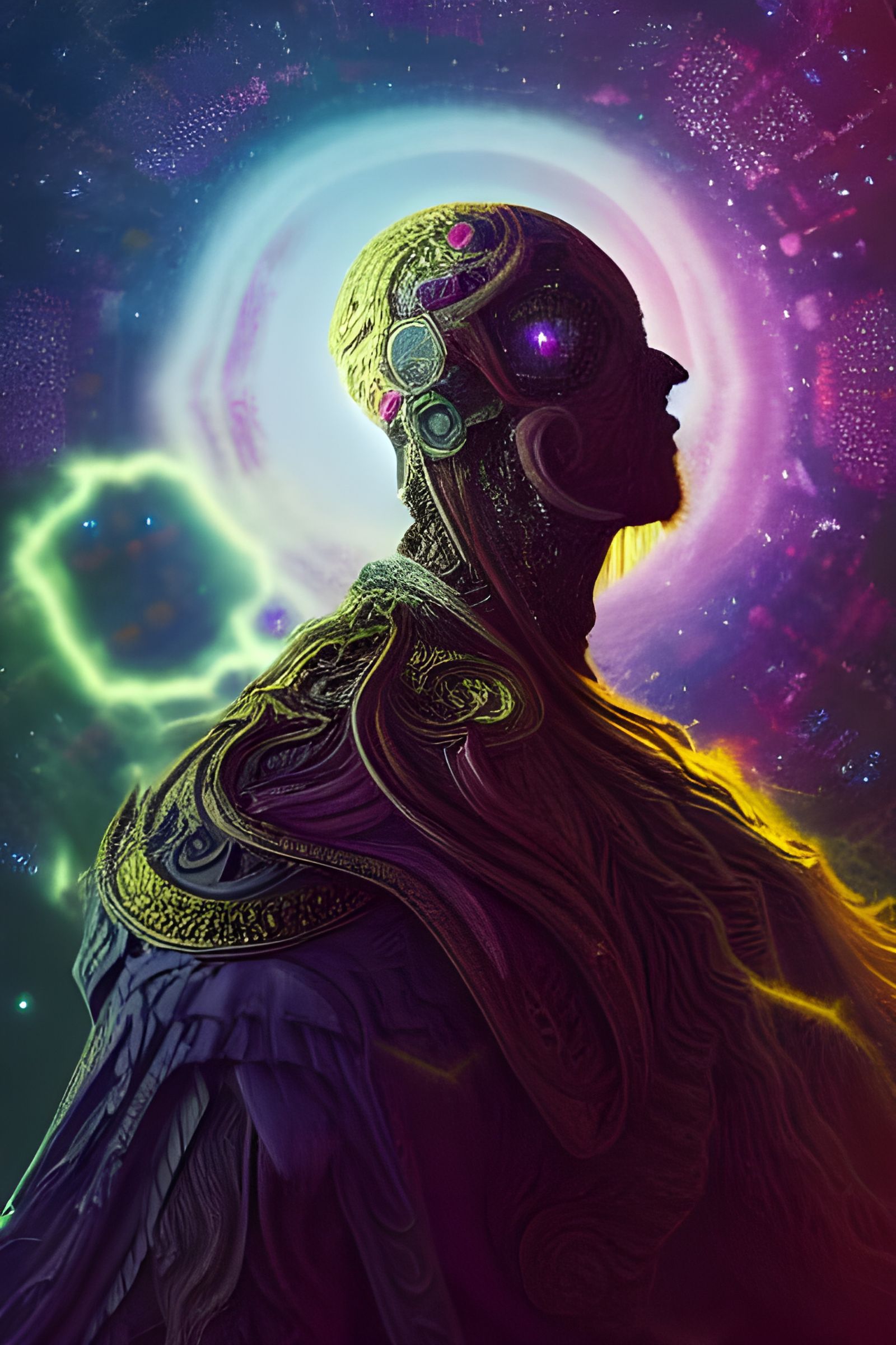 Cosmic Lord in Gothic Art Style