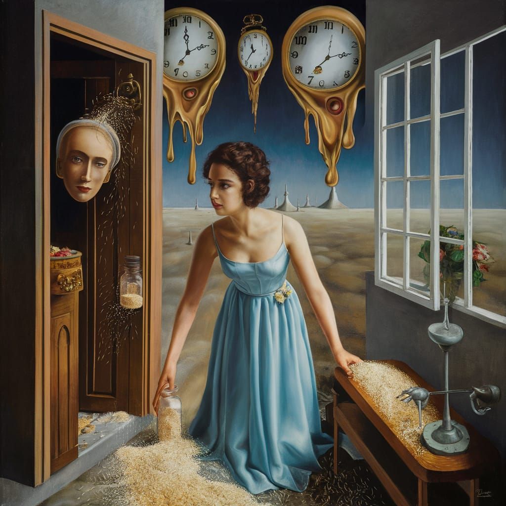 Surrealist Eleanor Rigby Dreamscape in Dali Style