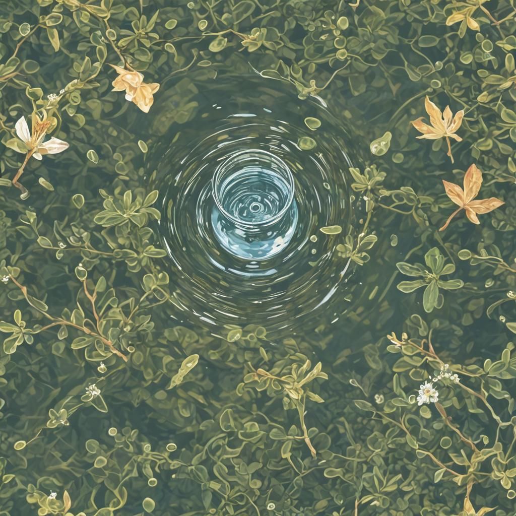 Abstract Water of Life Conceptual Art