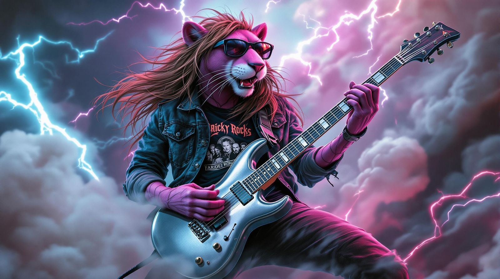 Electric Pink Panther Shreds in Smoky Vibe