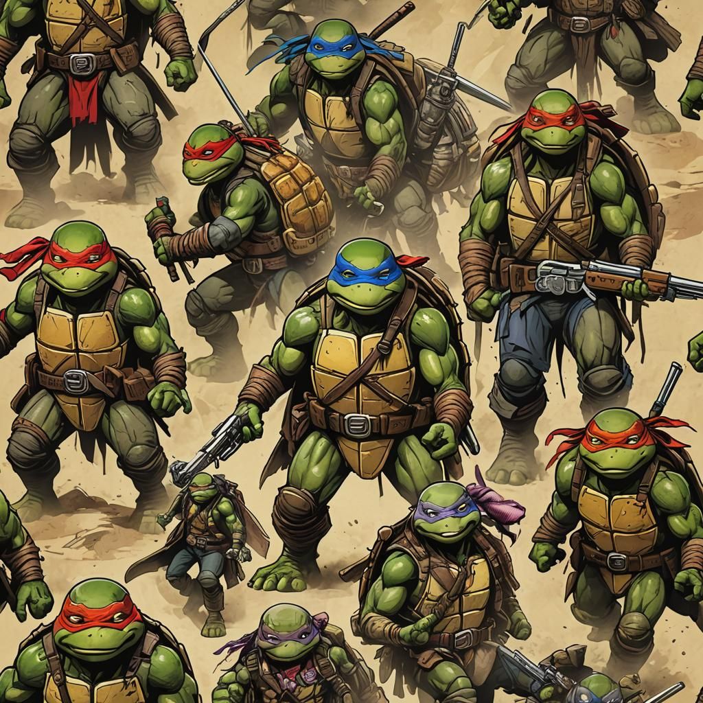 TMNT Go West: Turtles in the Wild West
