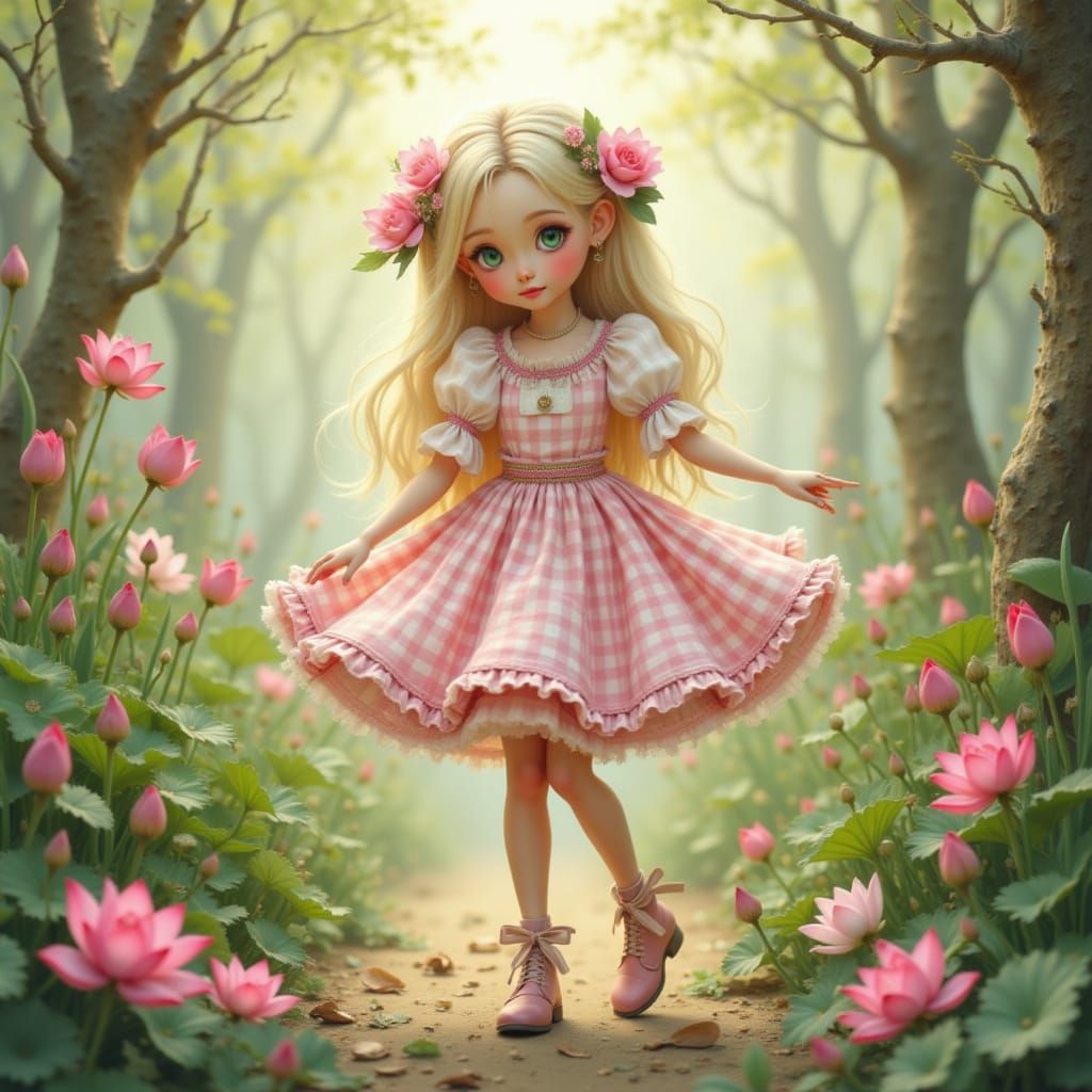 Lotus Fairy Dances in Rainbow Garden