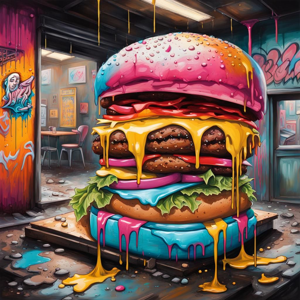 Graffiti Art of Gender Identity Burger Joint