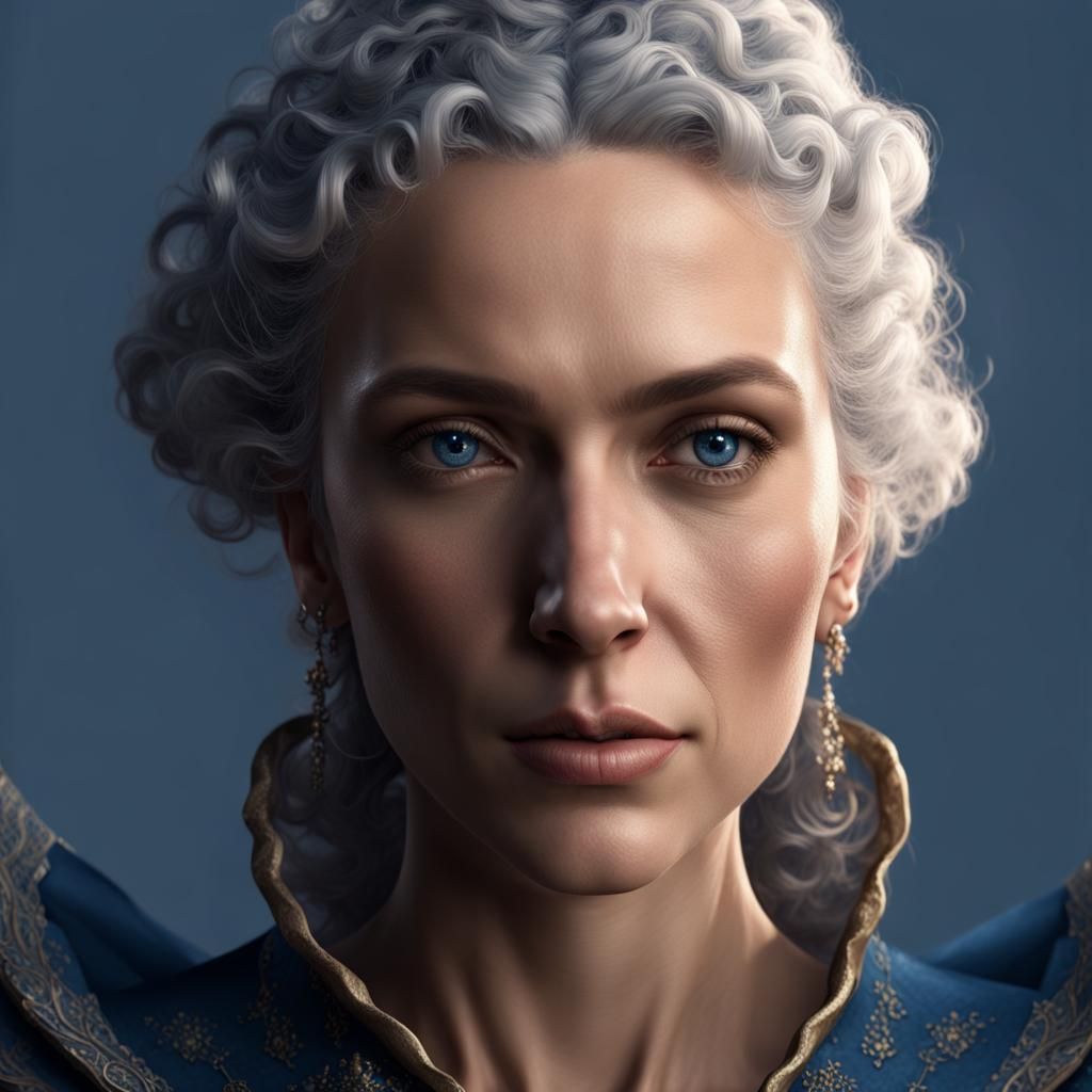 Medieval Lady Portrait in Detailed Matte Painting