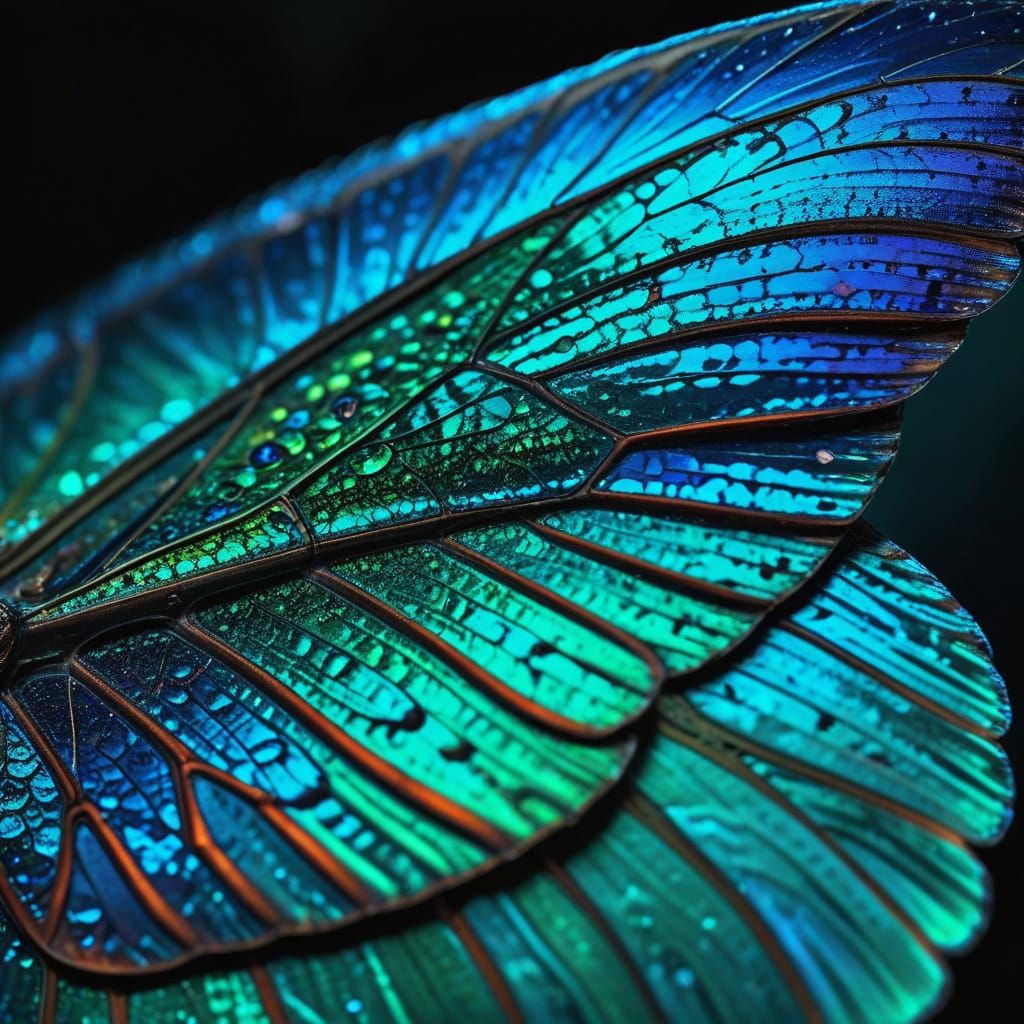 Macro Butterfly Wing in Ultra-Realistic Detail