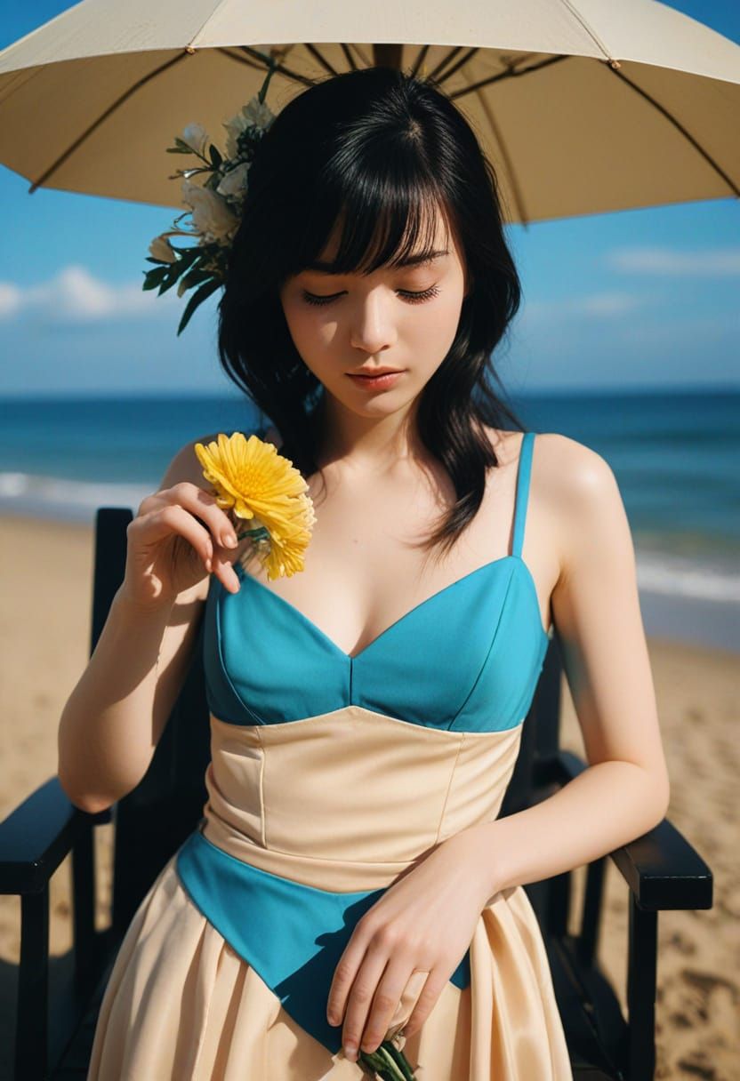 Romantic Portrait of Nya in Wedding Dress