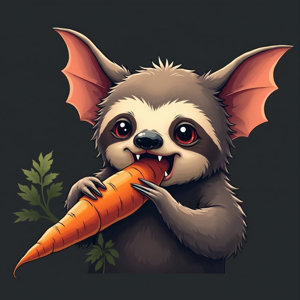 Mysterious Creature Devours Carrot in Twilight