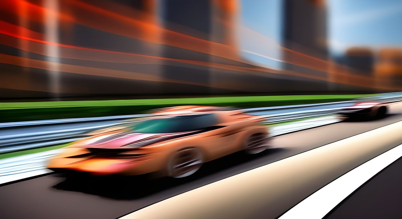 Cyberpunk Car Chase in Impressionist Style