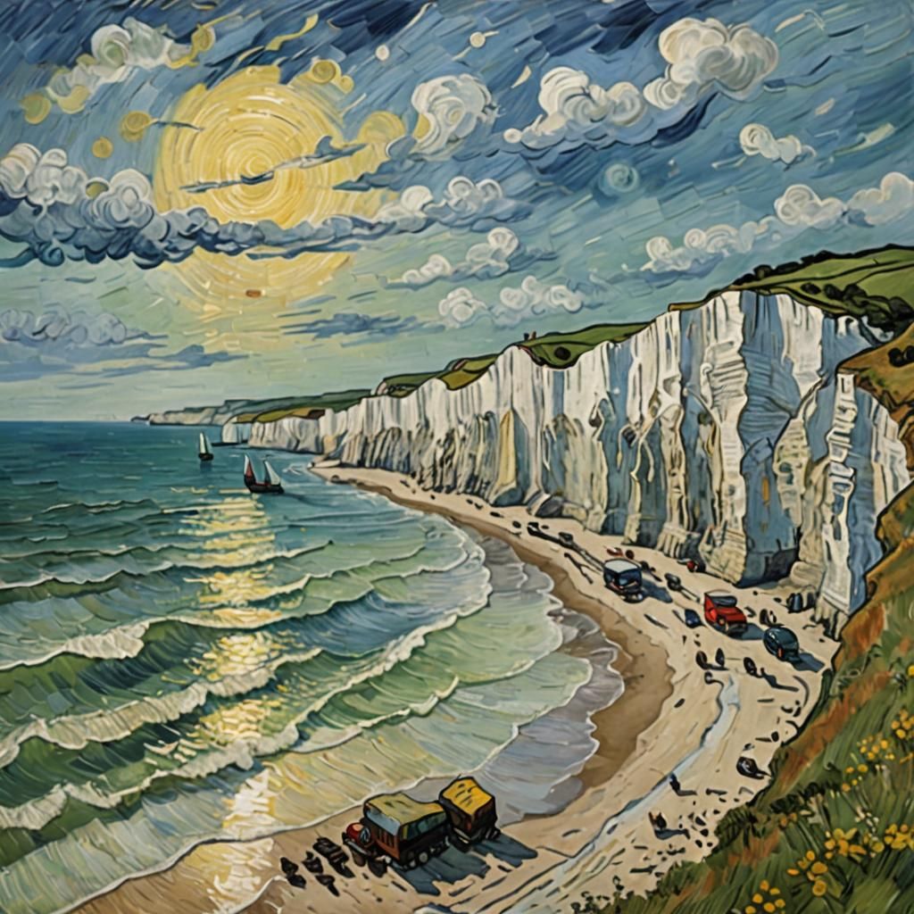 White Cliffs of Dover by Van Gogh