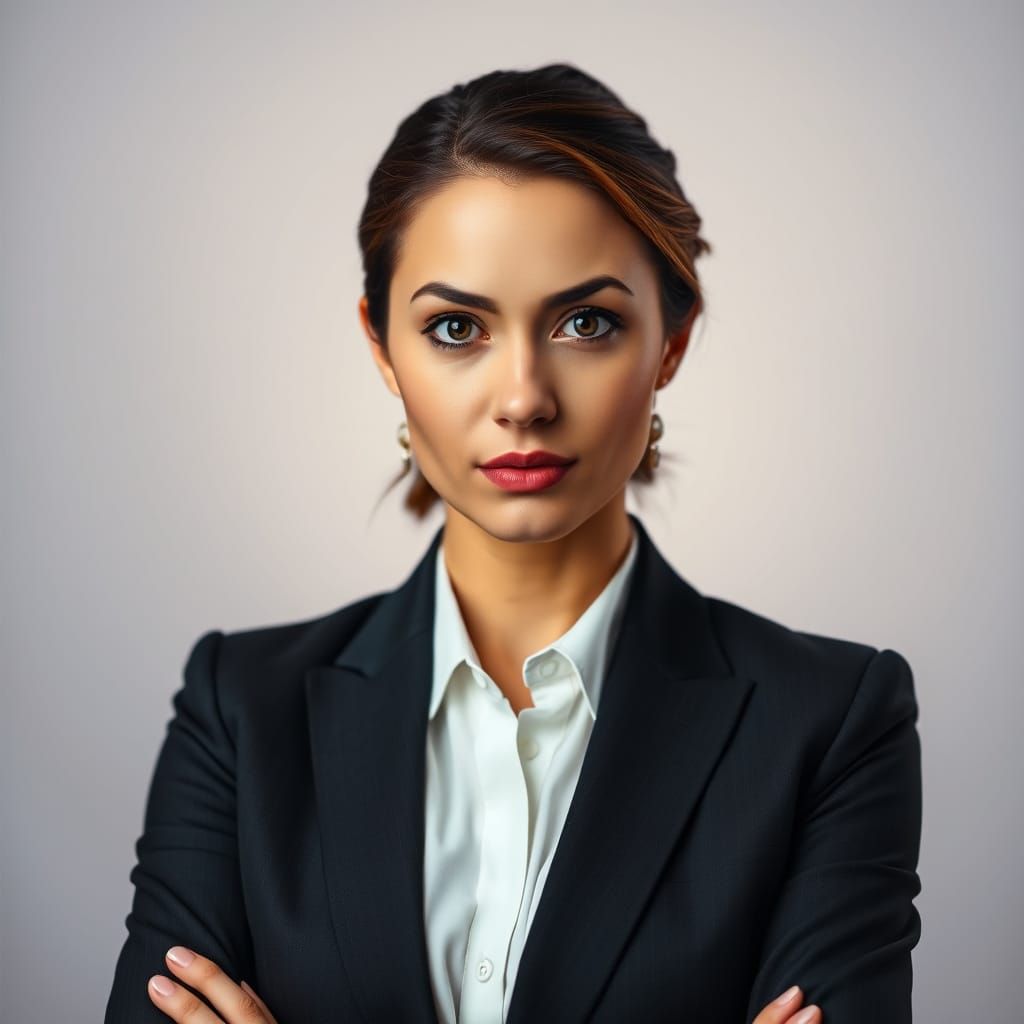 Confident Businesswoman in Polished Portrait
