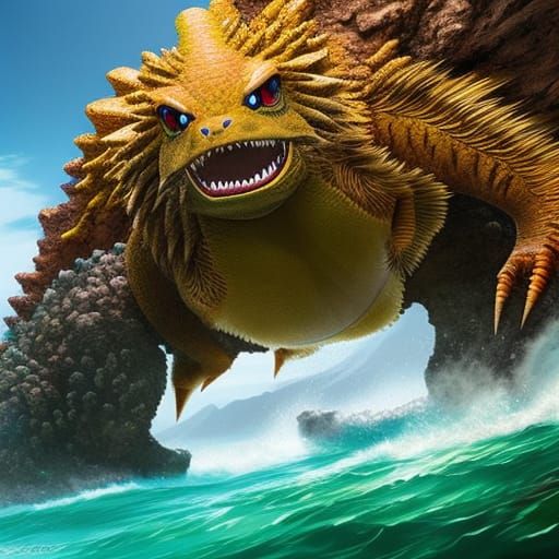 Cliffra the seacliff monster