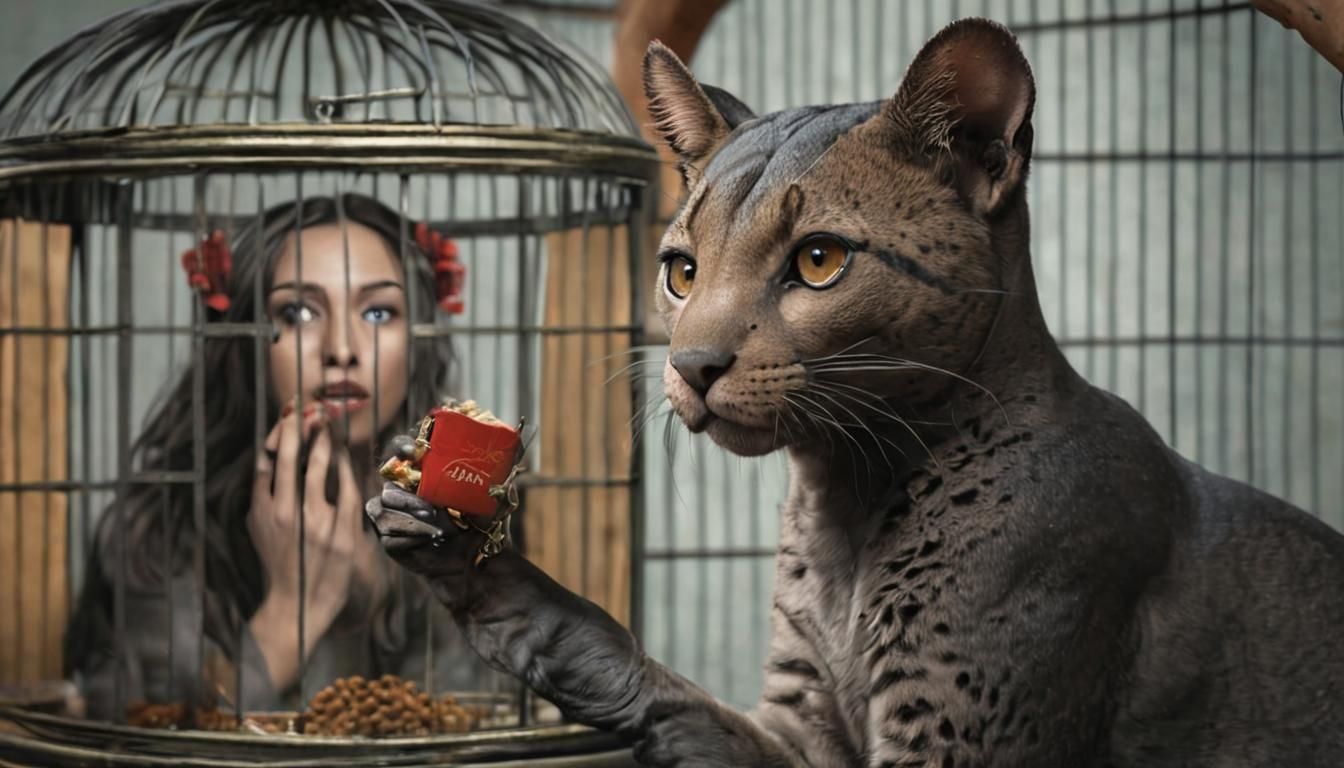 Regal Feline Showcases Its Can Opener Skills in Grand Exhibi...