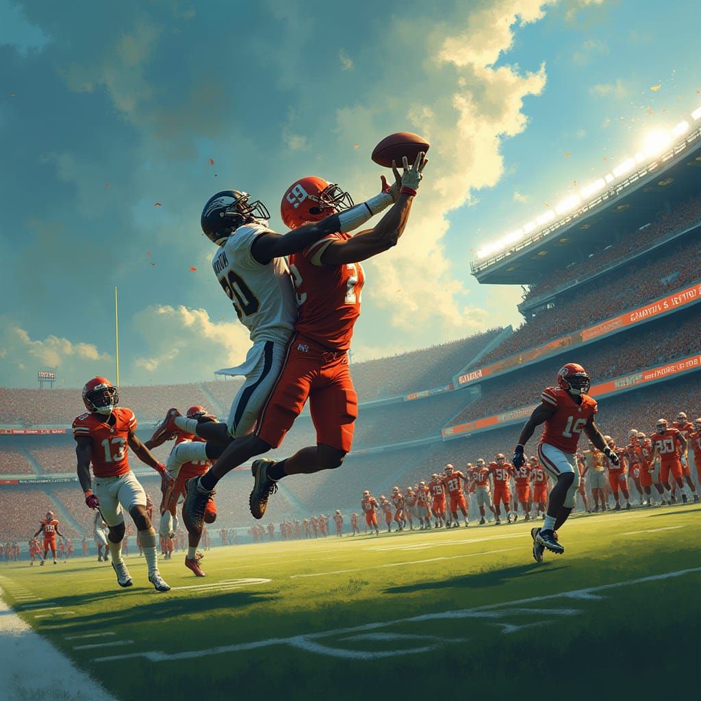 Football Player Makes Electrifying Two-Finger Catch in Endzo...