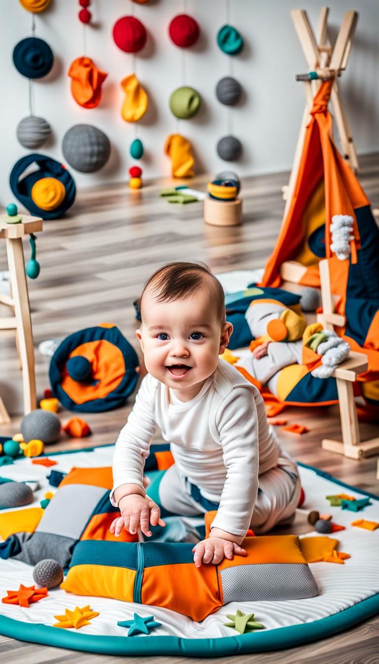 Baby's Sensory Exploration of Textures