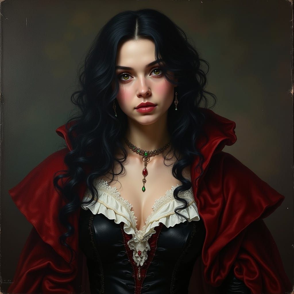 Vivacious Yennefer Masterwork Painting in Intricate Brushwor...