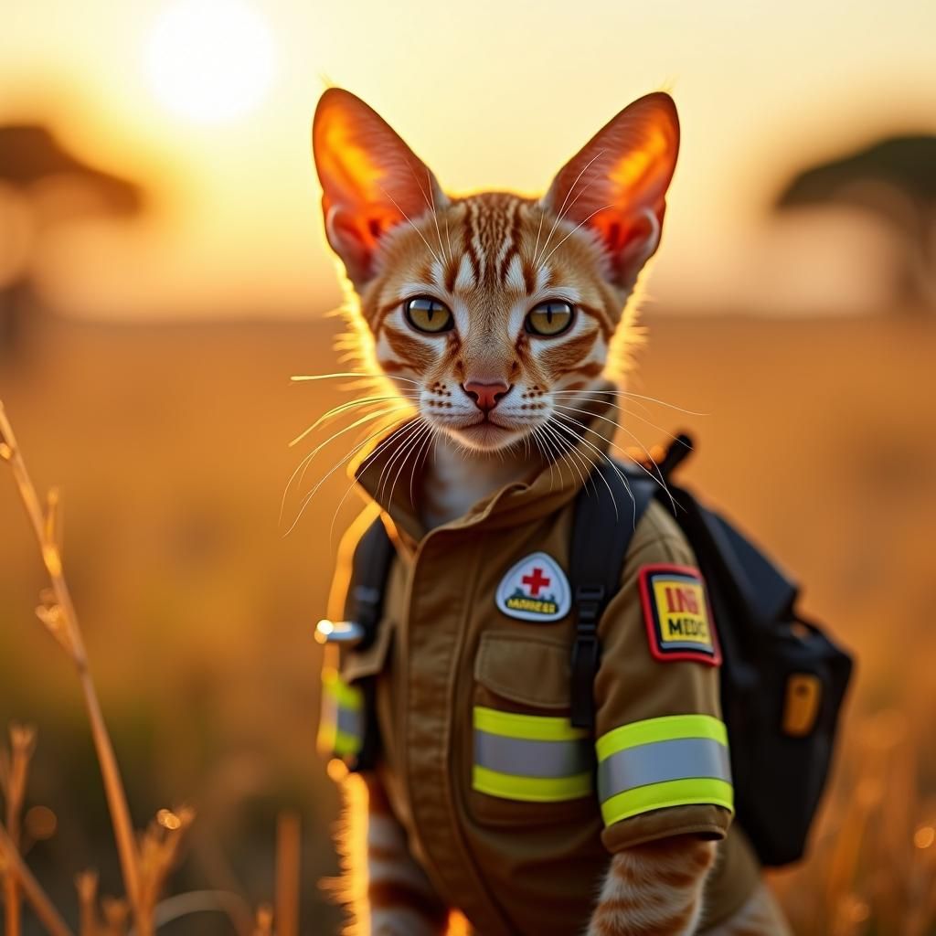 A serengeti cat paramedic