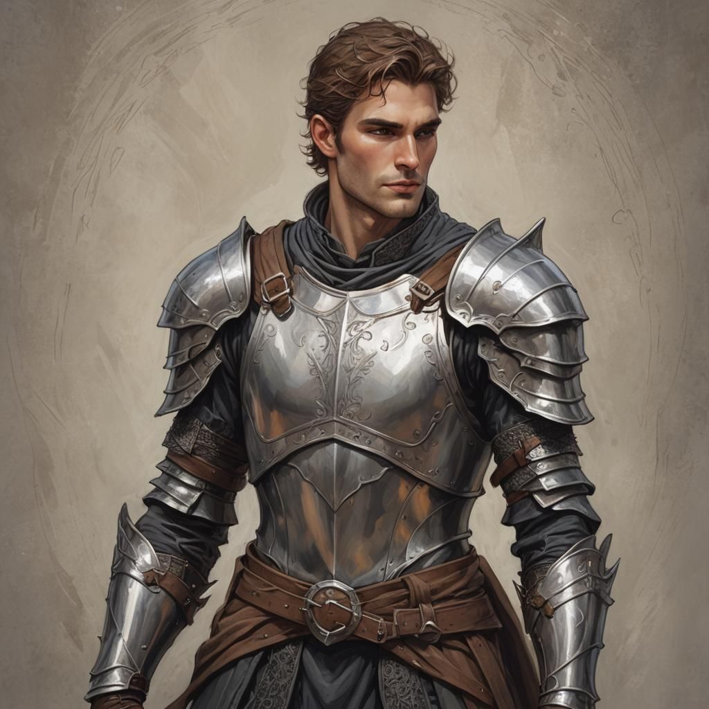 Handsome Fae Knight with Chiseled Features