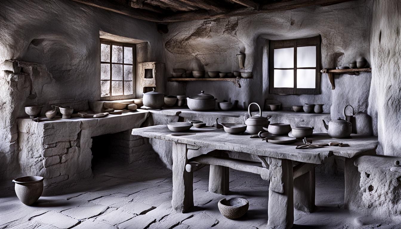 An Ancient Kitchen Scene