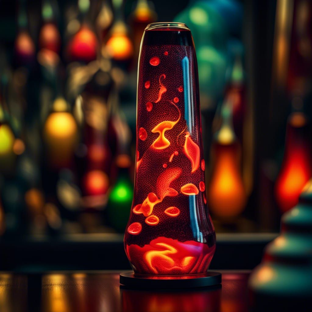 Hyperrealistic Lava Lamp in High Definition