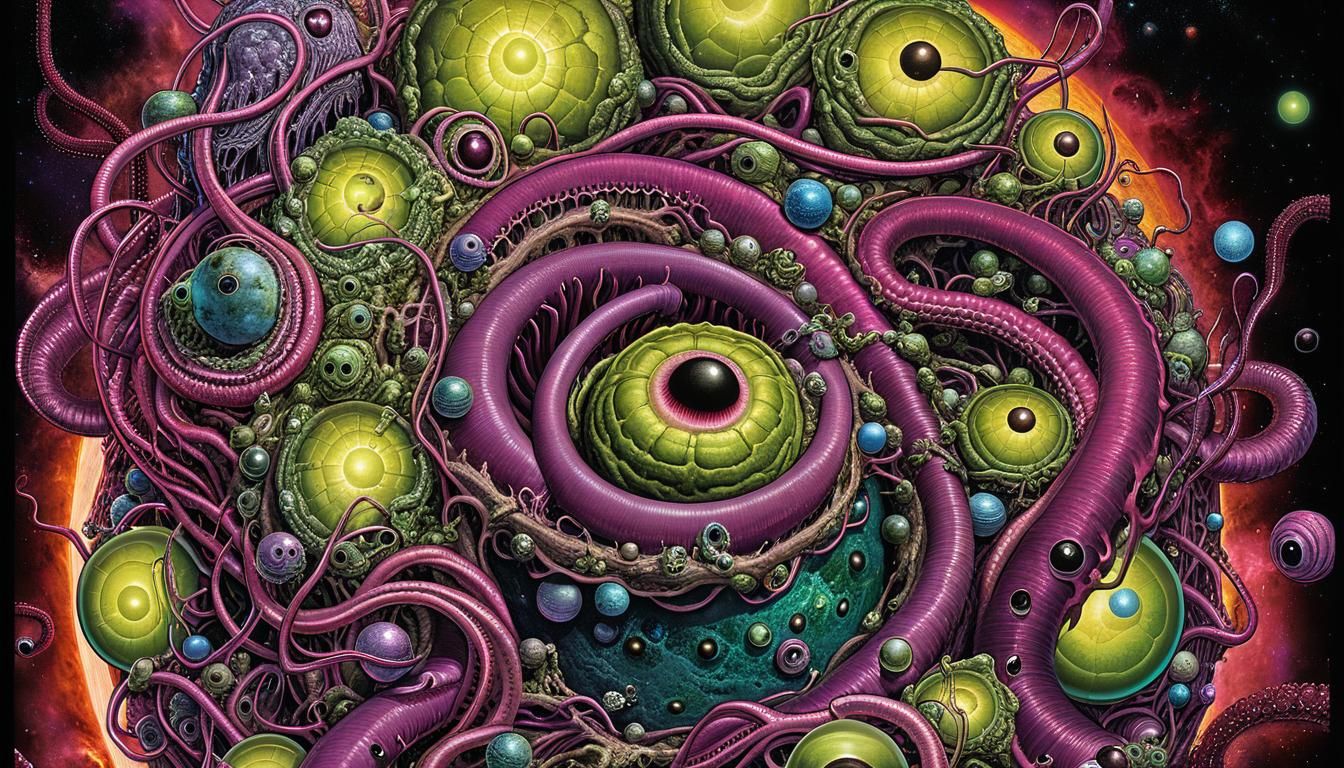 Lovecraftian Horror: Mass of Organs and Pustules