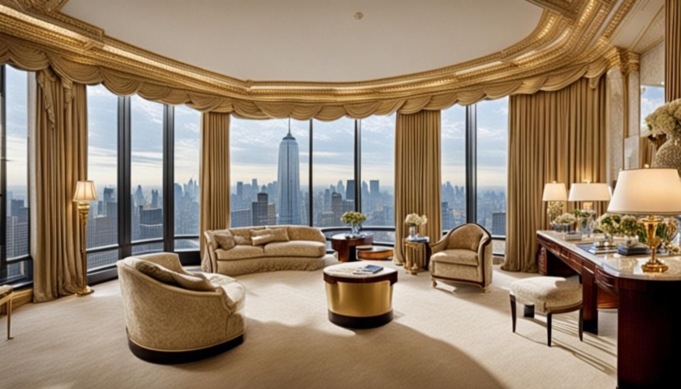 Luxurious Bedroom in Trump Tower Penthouse