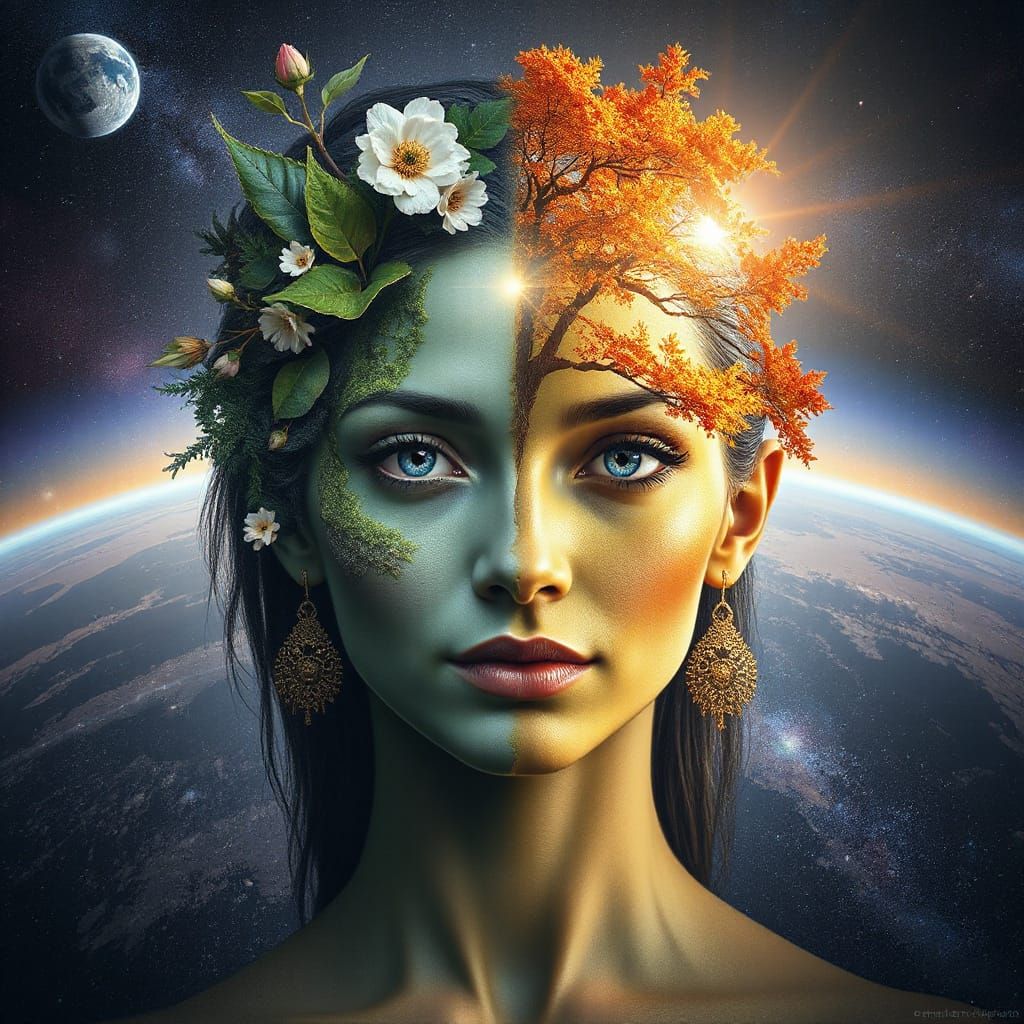 Gaia: Mother Earth in Four Seasons