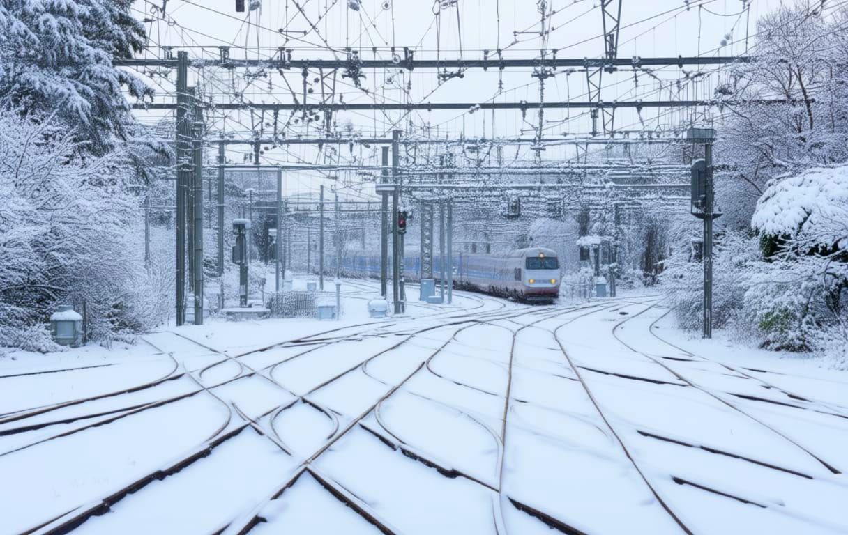 Realistic Photo Transformed with Heavy Snowfall