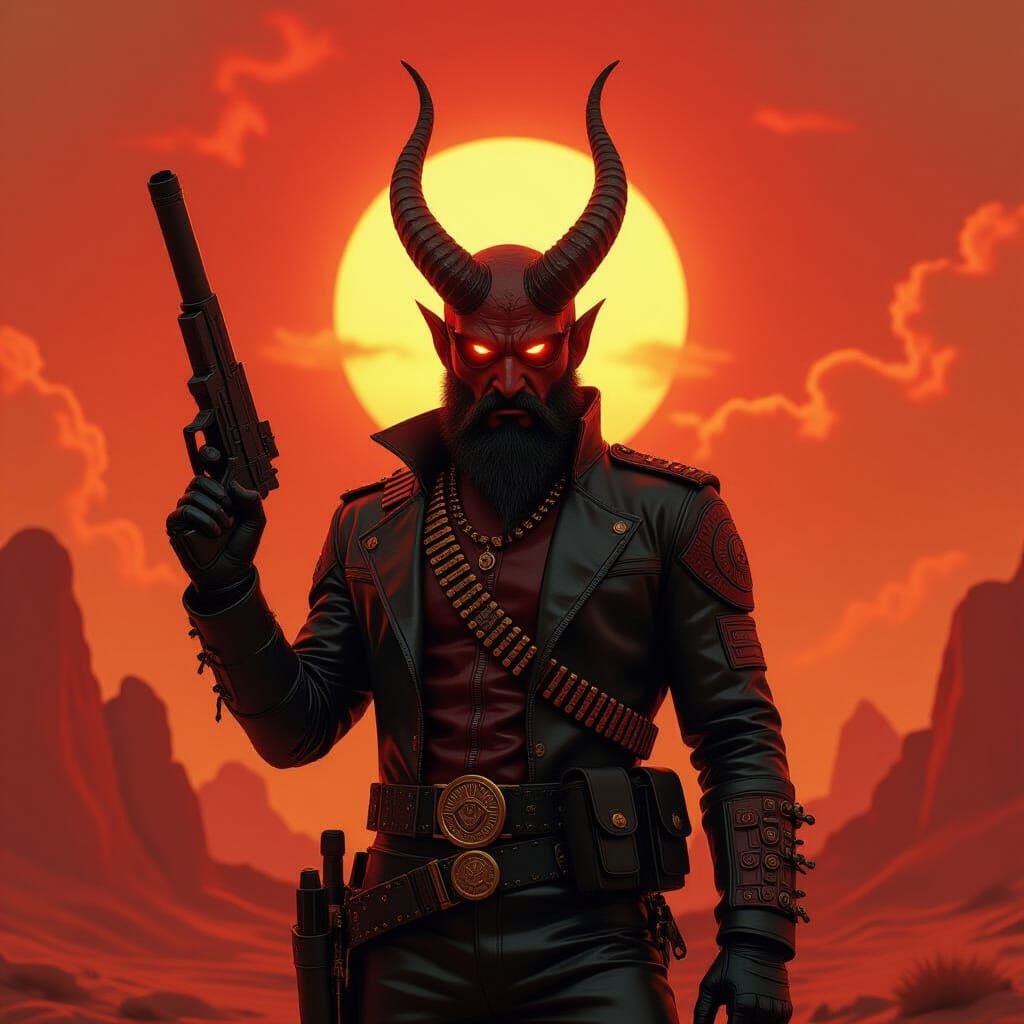 Barbazu Viper Brood in Retro Sci-Fi Style