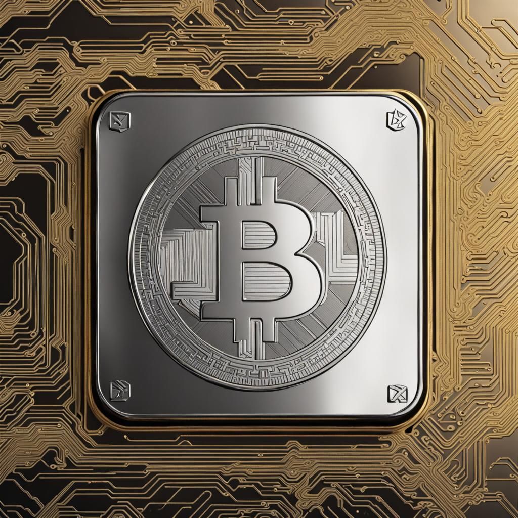 Platinum, Gold, and Silver Cryptocurrency Coin