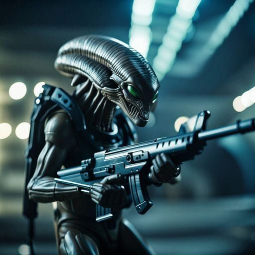 Alien Invasion of Earth with Advanced Weapons