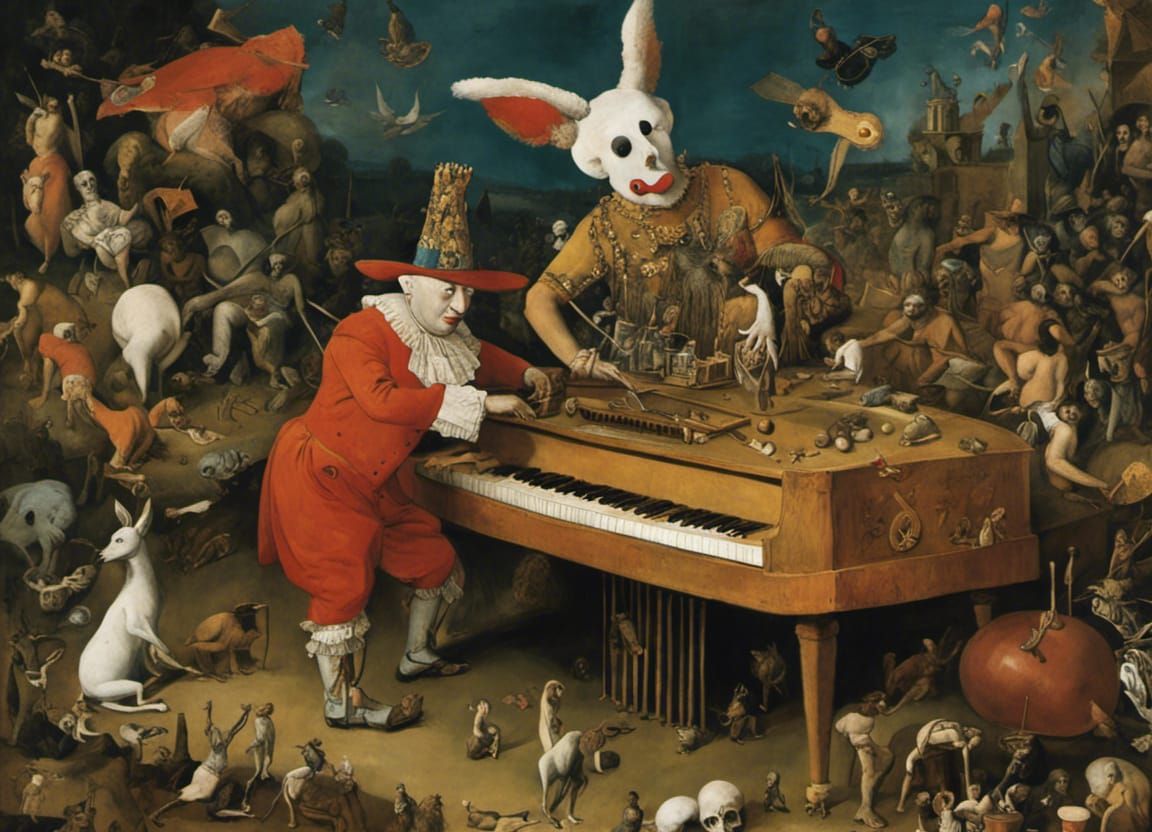Clown Plays Bone Piano with Cryptid Orchestra