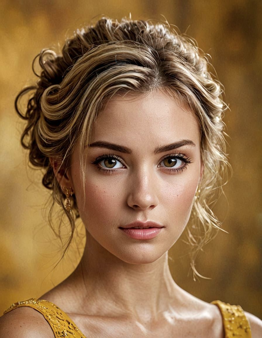 Hauntingly Beautiful Woman with Bokeh Effect