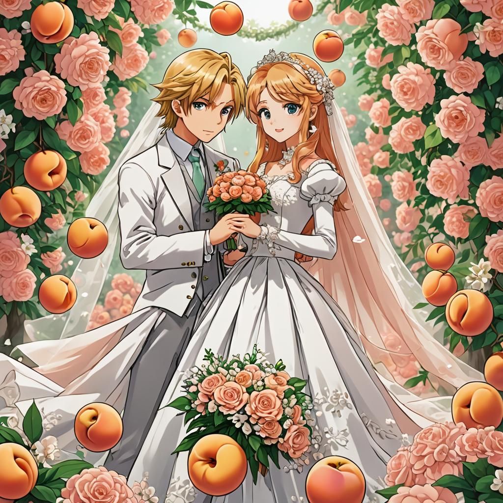 Wedding Peach in Anime Key Visual Style