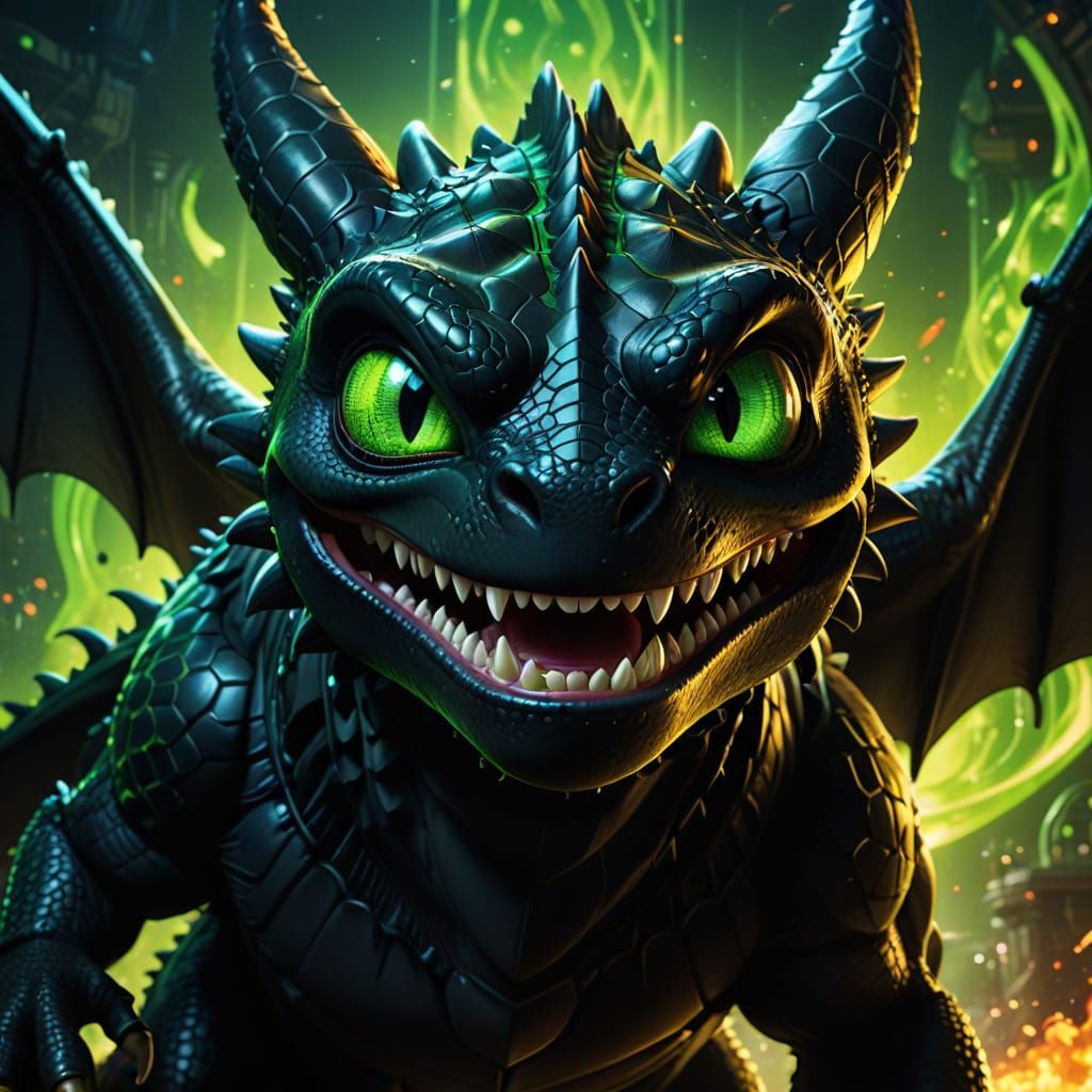 Toothless from How to Train your Dragon