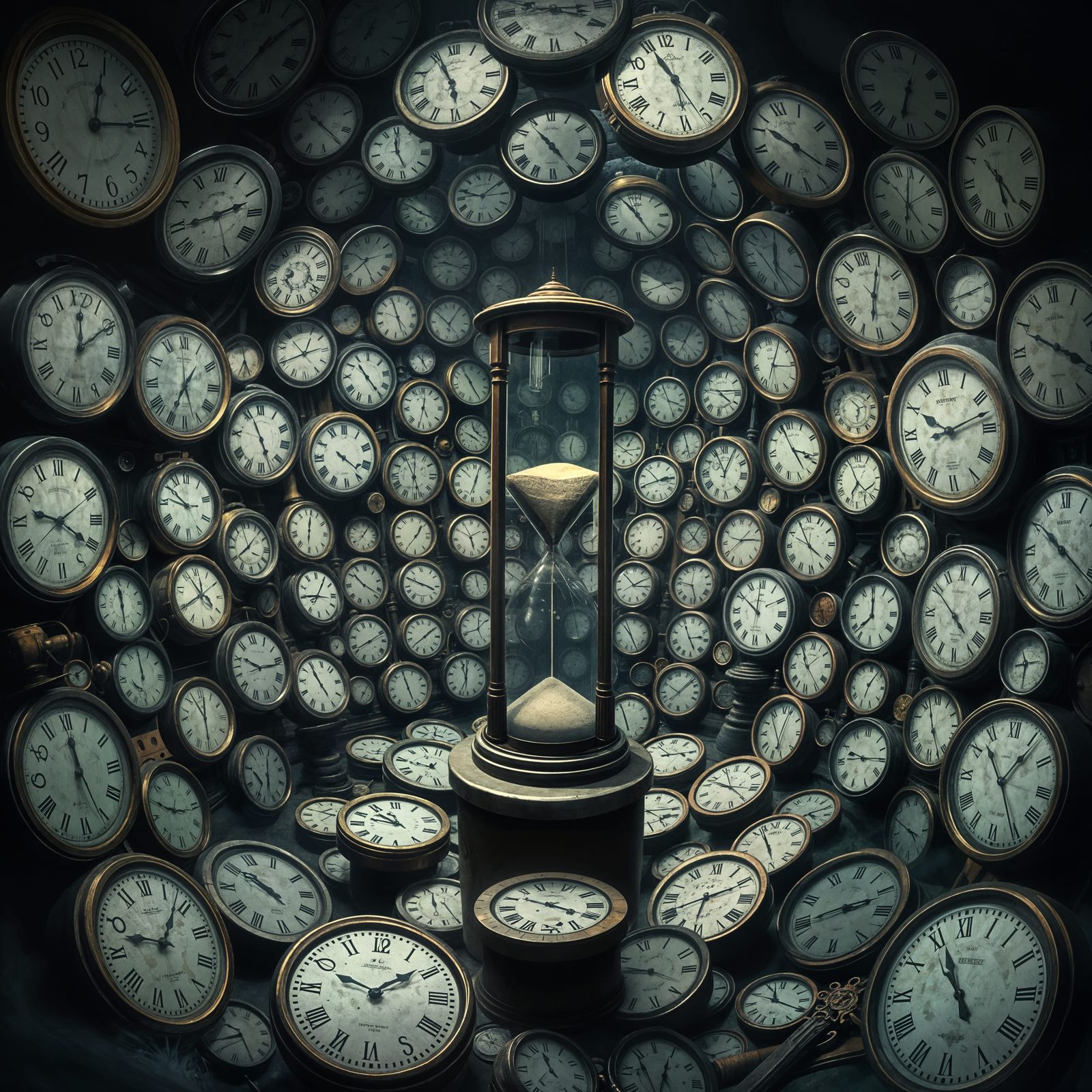 Timeless Convergence: A Surreal Clockwork Odyssey