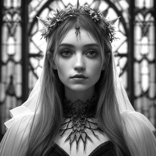 Gothic Broken Angel in Macro Photography