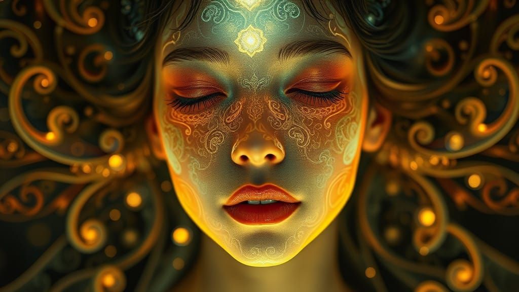 Ethereal Being Radiates Spiritual Energy