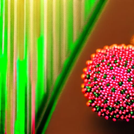 Vibrant Beadwork with Candy and Fractals