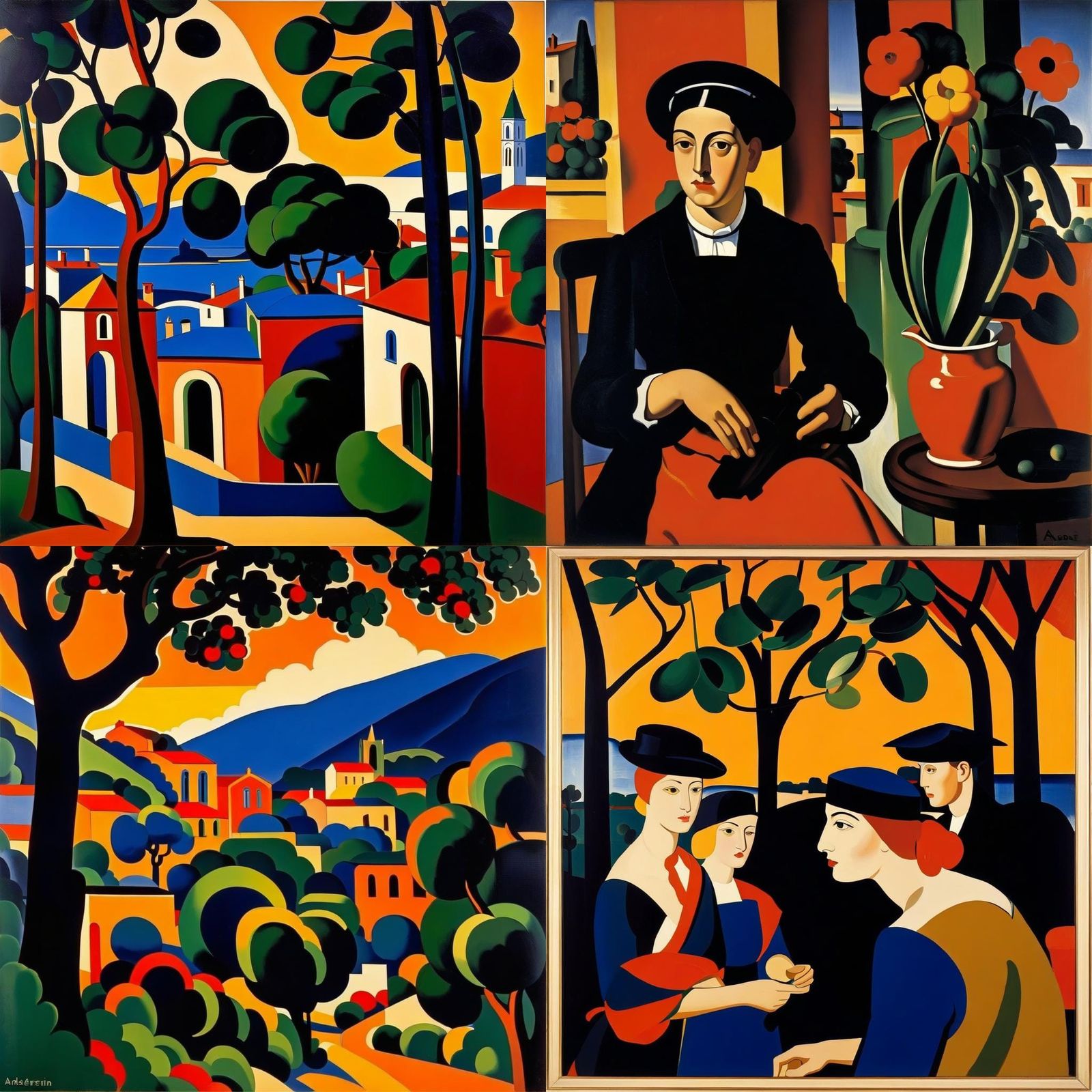 Fauvist Painting in the Style of André Derain