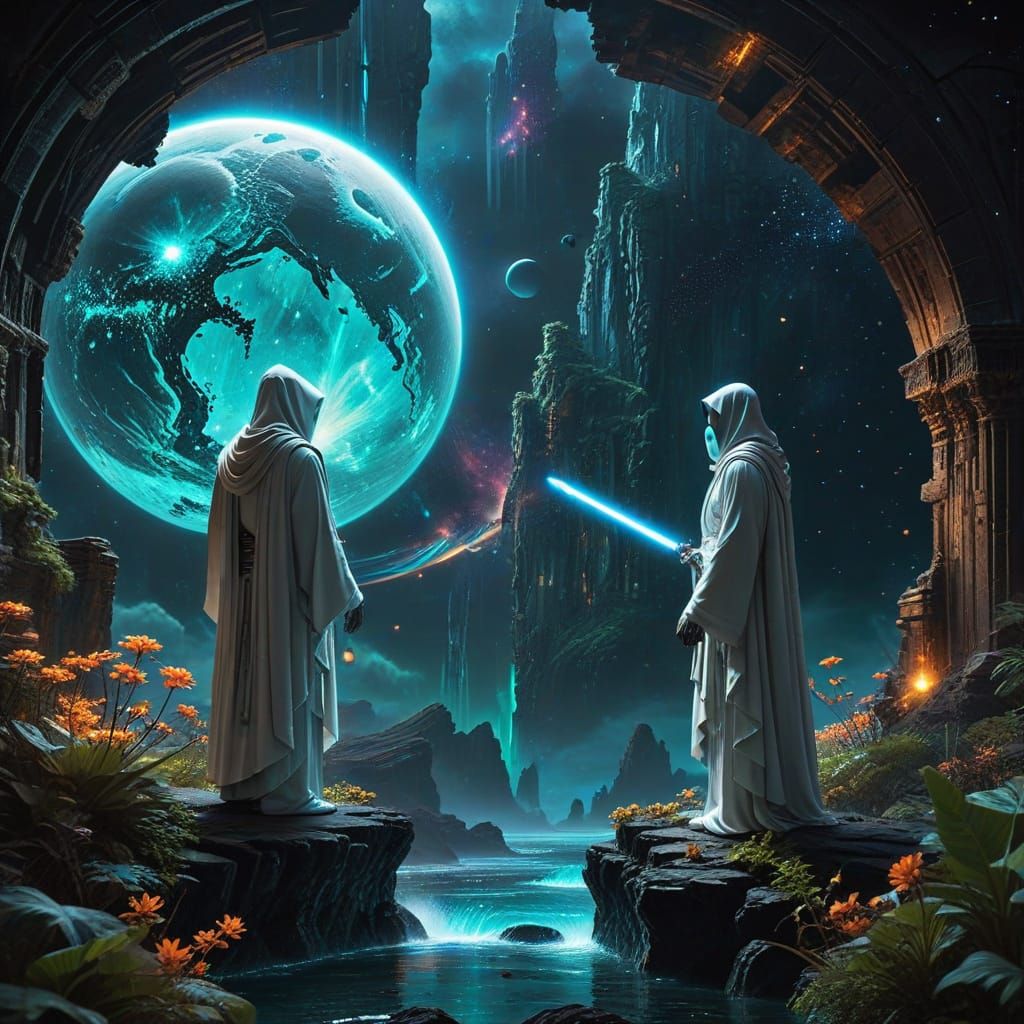 Jedi Knights Discover a Vibrant Alien Planet